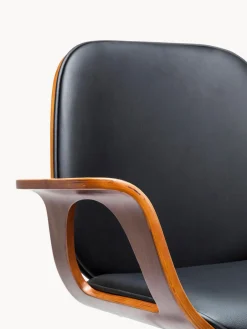 Silla de escritorio de cuero artificial Patron, altura regulable