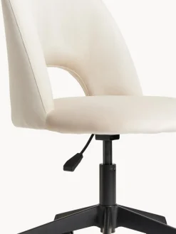 Silla de escritorio de terciopelo Rachel, altura regulable