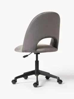 Silla de escritorio de terciopelo Rachel, altura regulable