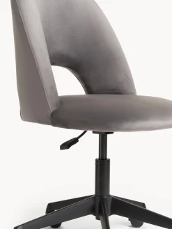 Silla de escritorio de terciopelo Rachel, altura regulable