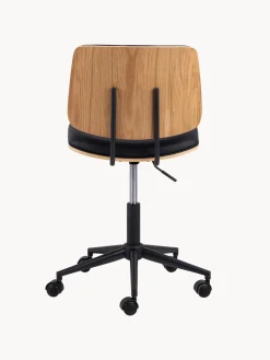 Silla de escritorio giratoria de piel sintética Owen, regulable en altura