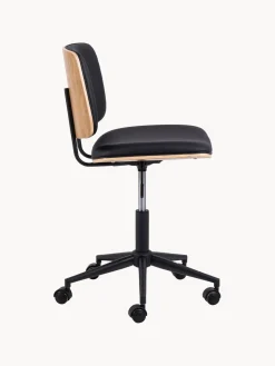 Silla de escritorio giratoria de piel sintética Owen, regulable en altura