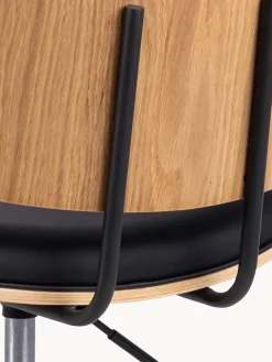 Silla de escritorio giratoria de piel sintética Owen, regulable en altura