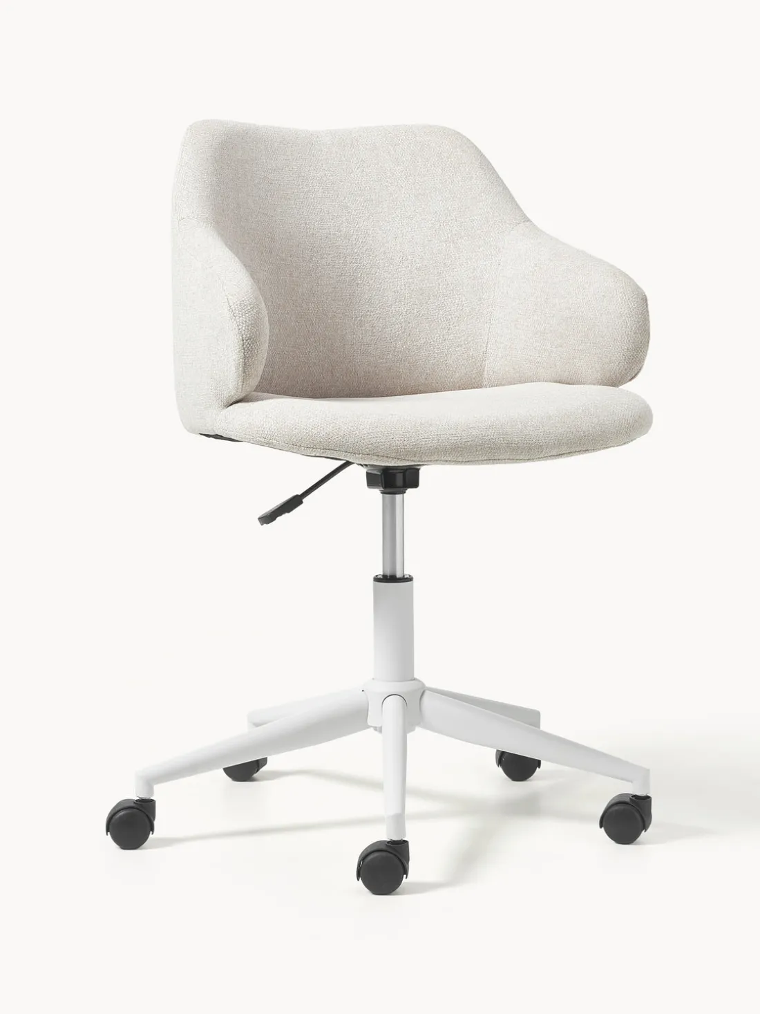 Silla de escritorio tapizada regulable en altura Einara