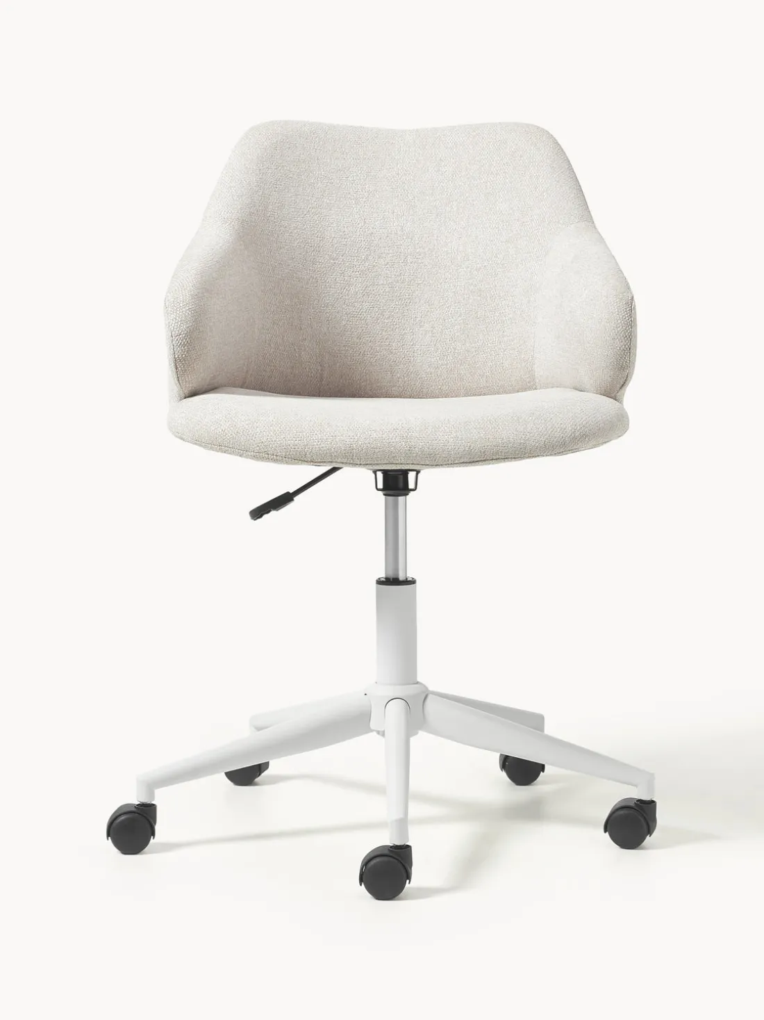 Silla de escritorio tapizada regulable en altura Einara