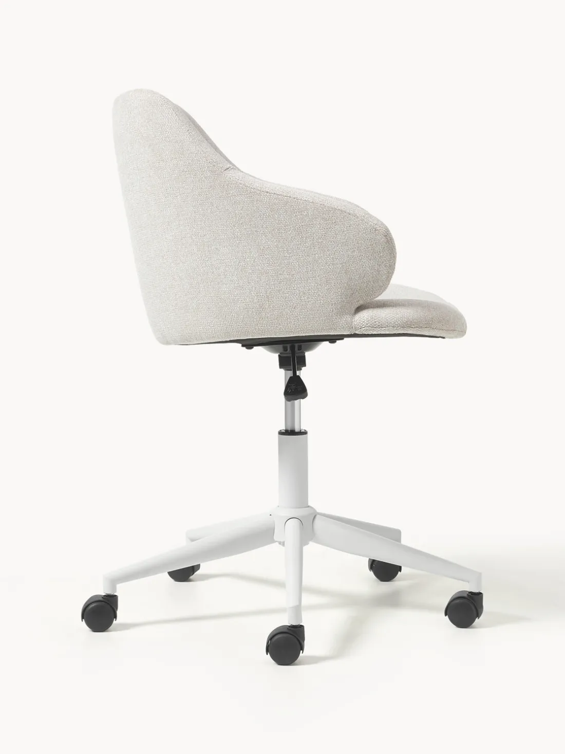 Silla de escritorio tapizada regulable en altura Einara