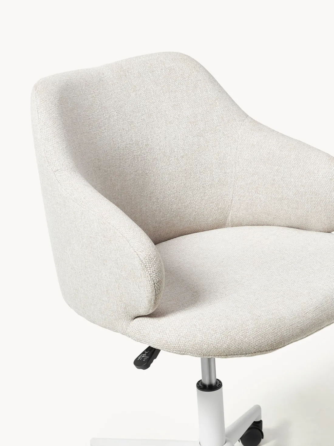 Silla de escritorio tapizada regulable en altura Einara