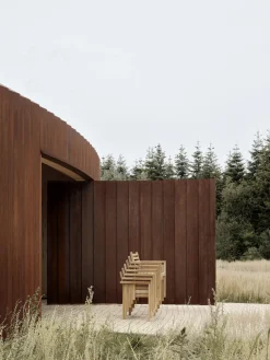 Silla de jardín apilable de madera de teca AH502