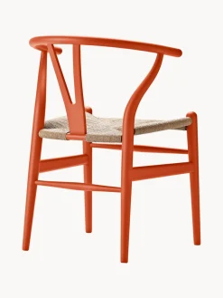 Silla de madera con asiento tejido a mano CH24 Wishbone Chair