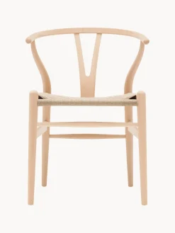 Silla de madera con asiento tejido a mano CH24 Wishbone Chair