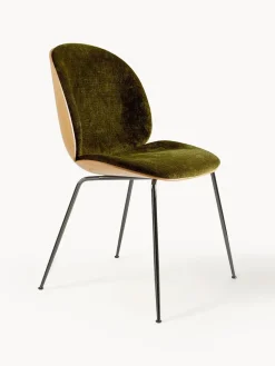 Silla de terciopelo con asiento Beetle