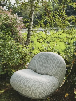 Silla giratoria de jardín Pacha