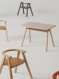 Silla infantil de madera de haya Growing Green