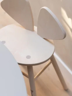 Silla infantil de madera de roble Mouse
