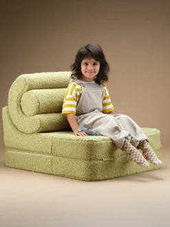 Silla infantil plegable artesanal de borreguillo Flipster