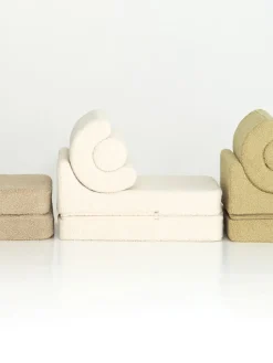 Silla infantil plegable artesanal de borreguillo Flipster