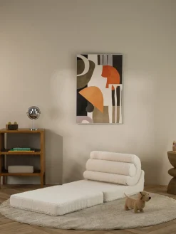 Silla infantil plegable artesanal de borreguillo Flipster