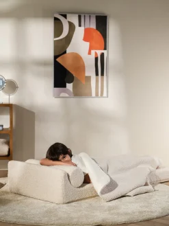 Silla infantil plegable artesanal de borreguillo Flipster