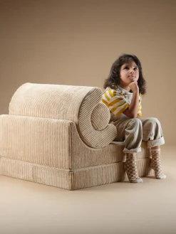 Silla infantil plegable artesanal de borreguillo Flipster