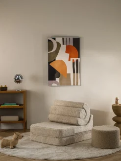 Silla infantil plegable artesanal de borreguillo Flipster