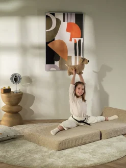 Silla infantil plegable artesanal de borreguillo Flipster