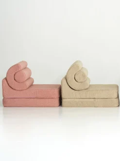 Silla infantil plegable artesanal de borreguillo Flipster