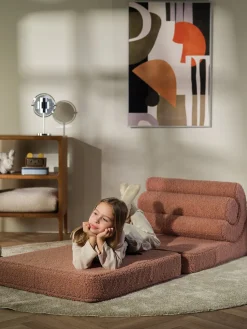 Silla infantil plegable artesanal de borreguillo Flipster