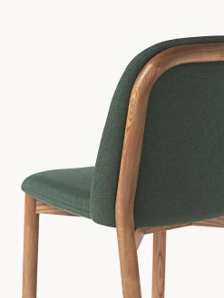 Silla tapizada de madera de fresno Julie