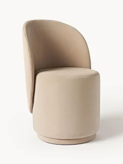 Silla tapizada en terciopelo Zeyno