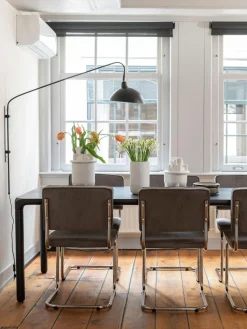 Sillas cantilever de pana Kink, 2 uds.