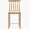 Sillas de bar artesanales de madera de roble Eton, 2 uds.