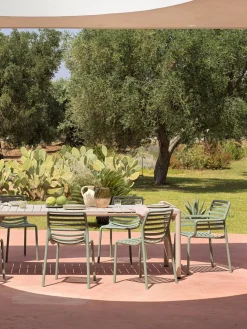 Sillas de jardín apilables con reposabrazos Doga, 2 uds.