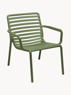 Sillas de jardín apilables con reposabrazos Doga, 2 uds.