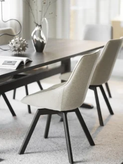 Sillas giratorias tapizadas Alison, 2 uds.