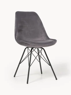 Sillas tapizadas de terciopelo Eris, 2 uds.