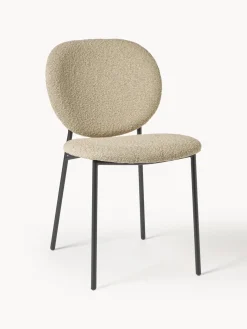 Sillas tapizadas en tejido bouclé Ulrica, 2 uds.