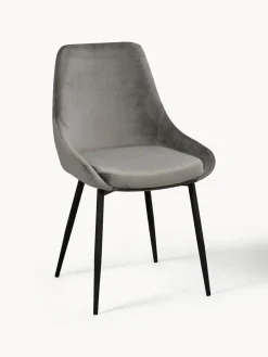 Sillas tapizadas en terciopelo Sierra, 2 uds.