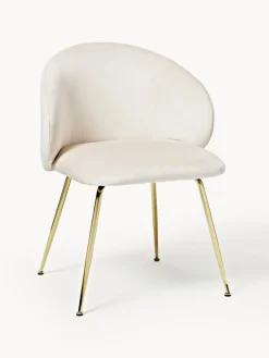 Sillas tapizadas en terciopelo Luisa, 2 uds.