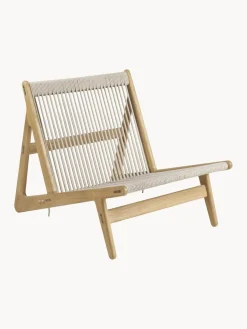 Sillón artesanal de madera de roble con cojín de asiento MR01 Initial