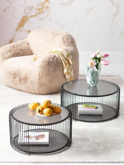 Sillón artesanal de piel sintética Mika