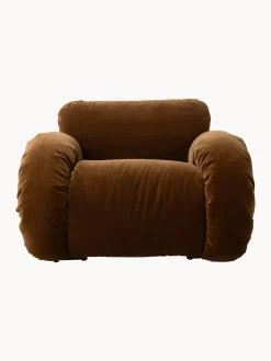 Sillón artesanal de terciopelo Arc