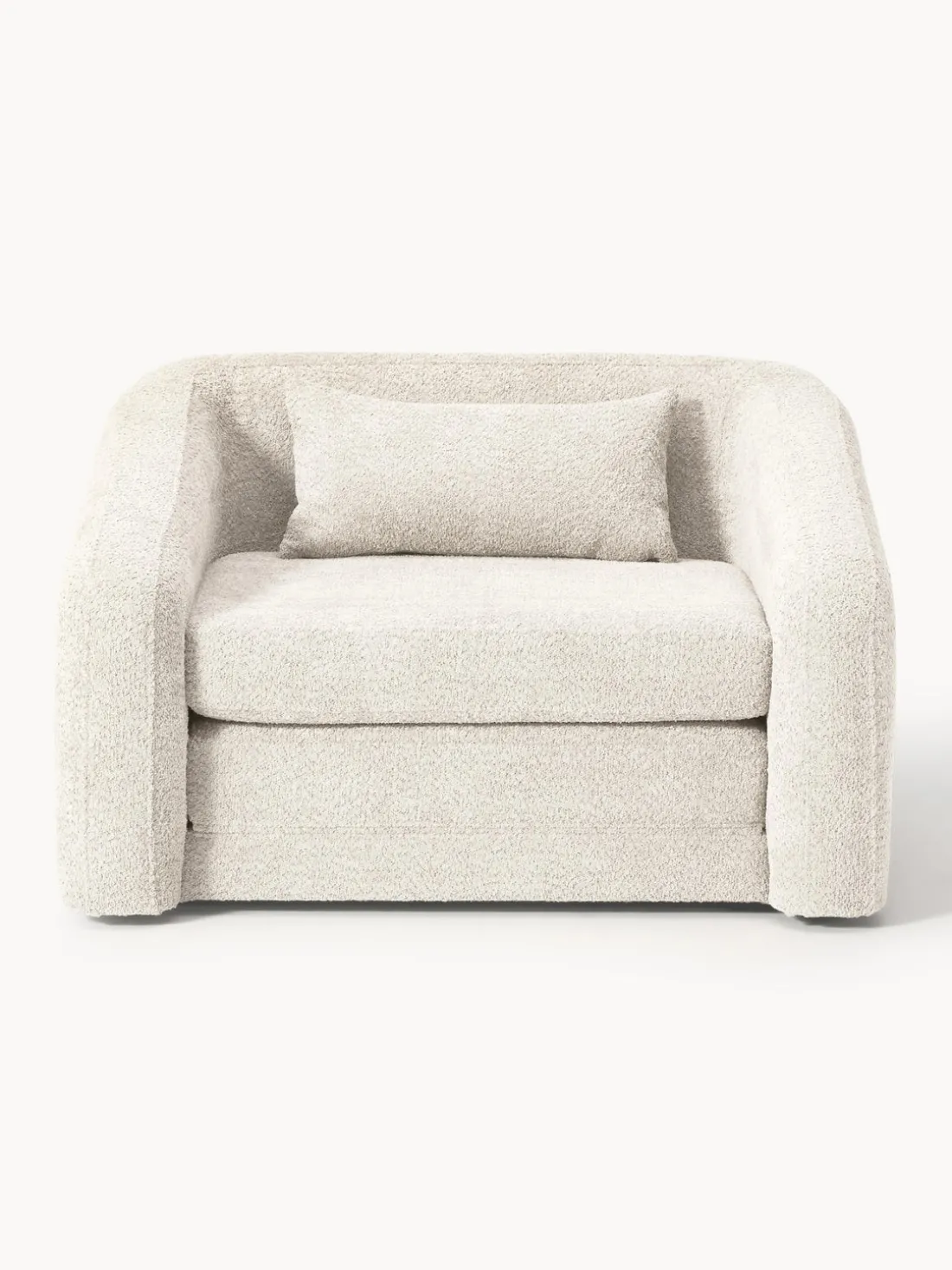 Sillón cama de borreguillo bouclé Eliot