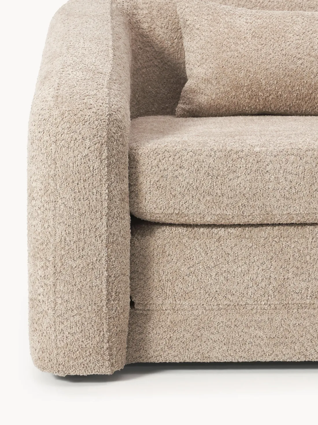 Sillón cama de borreguillo bouclé Eliot