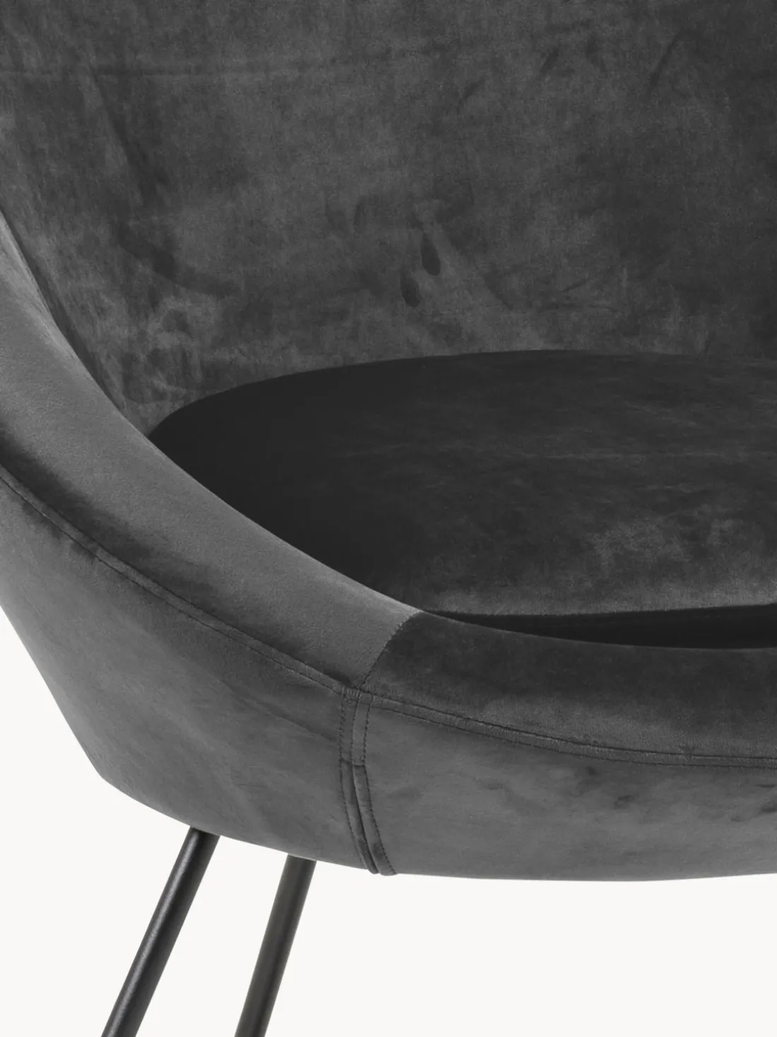 Sillón cóctel de terciopelo Center