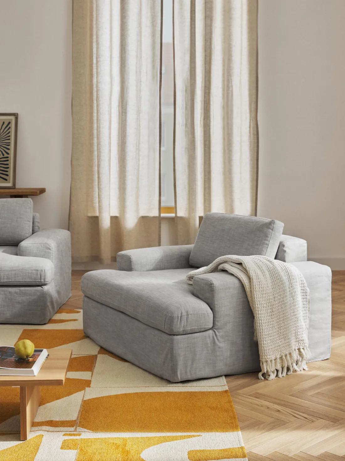 Sillón con tapizado desenfundable Russell