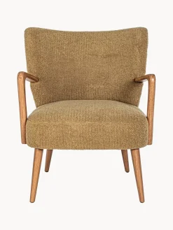 Sillón de borreguillo con reposabrazos Moritz