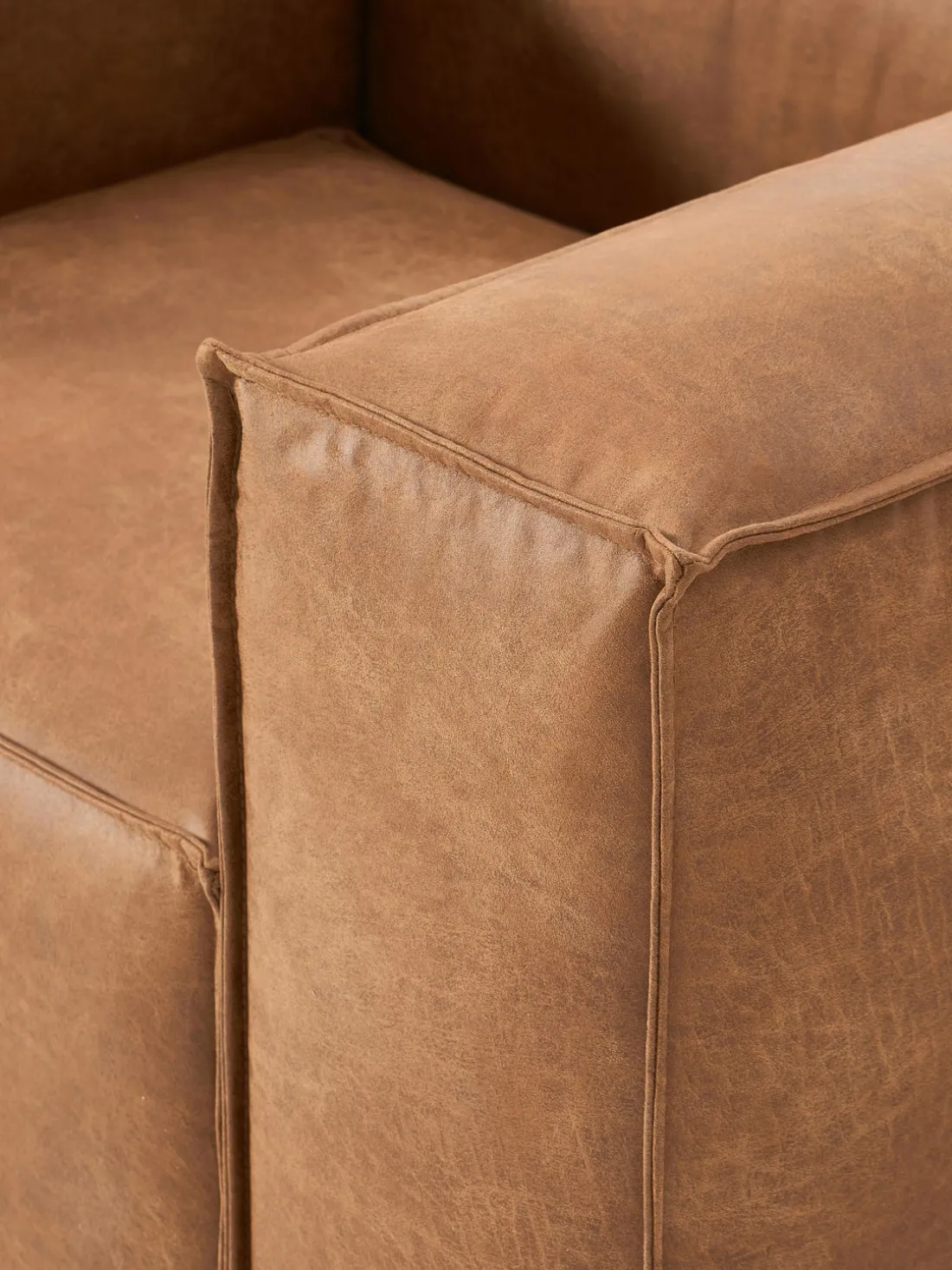 Sillón de cuero reciclado Lennon