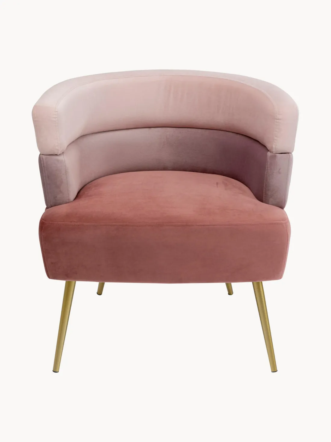 Sillón de terciopelo diseño retro Sandwich