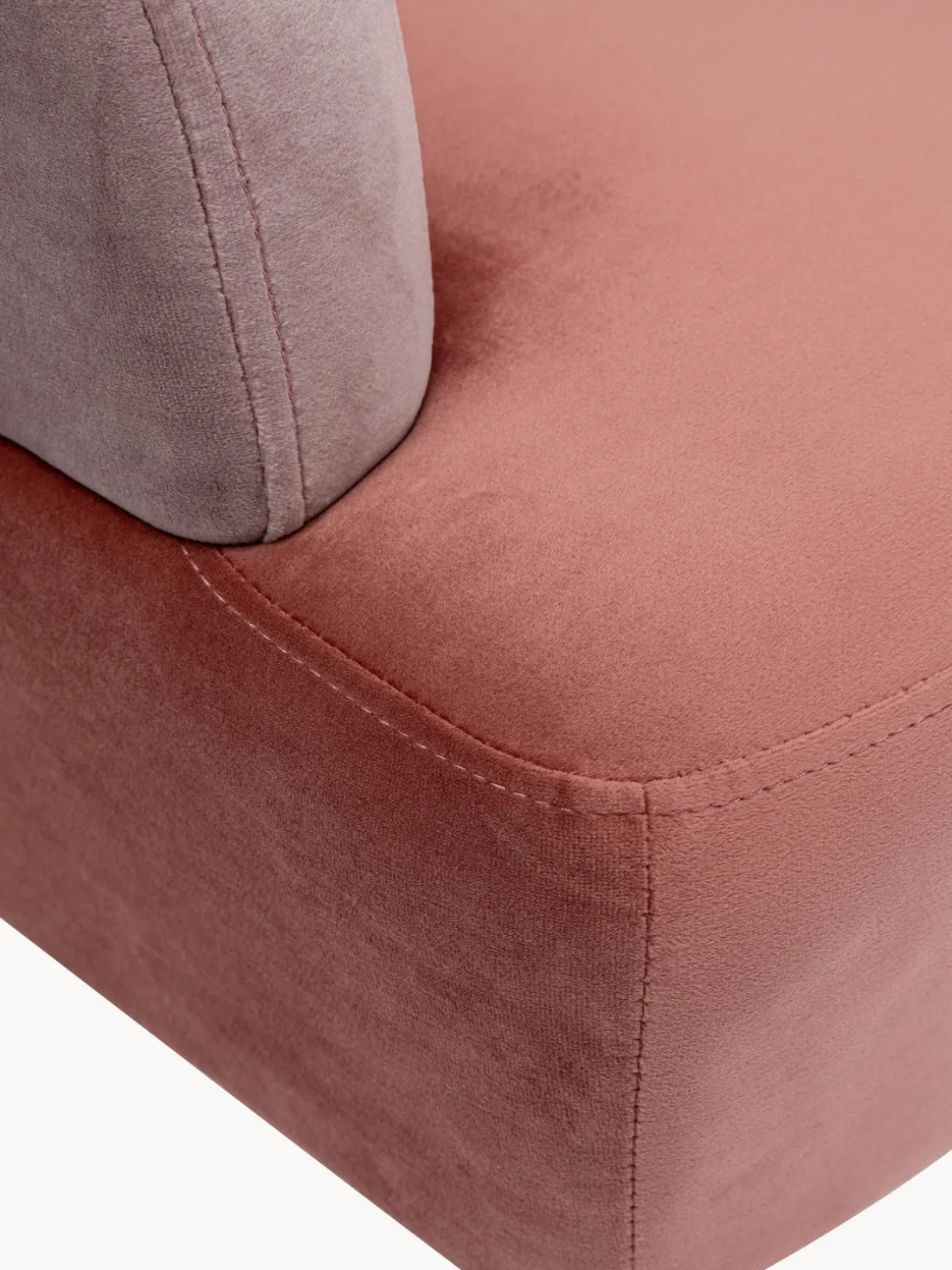 Sillón de terciopelo diseño retro Sandwich