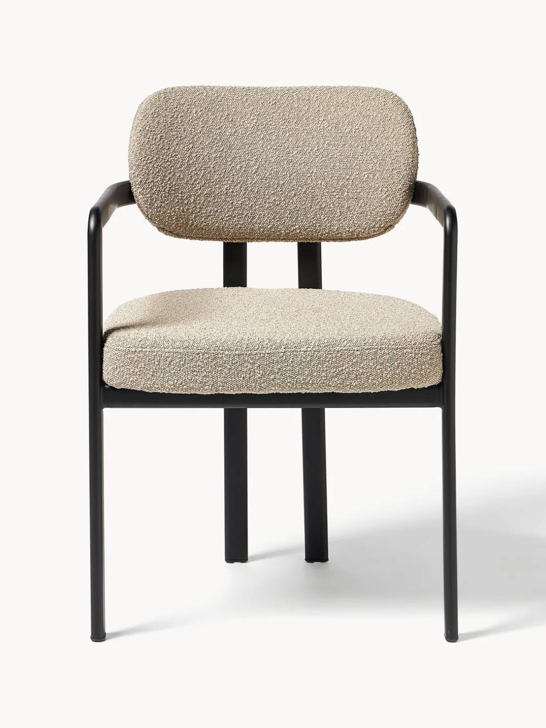 Sillón en tejido bouclé Adrien